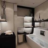 idée de design inhabituel d'une salle de bain de 2,5 m² photo