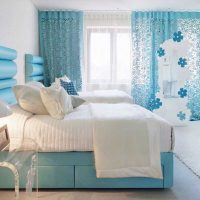 l'idée d'une belle chambre design en photo couleur blanche