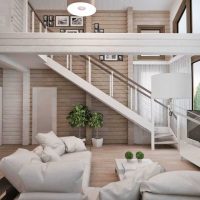l'idée d'un appartement intérieur insolite avec une seconde photo lumineuse