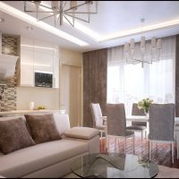 idée d'un intérieur de salon lumineux dans un style photo moderne
