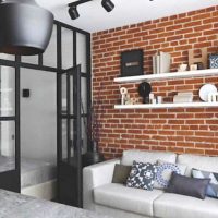 variante de l'intérieur insolite d'un appartement moderne 50 m² photo