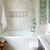version du design insolite de la salle de bain à Khrouchtchev photo