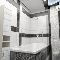 Un exemple d'un bel intérieur de salle de bain à Khrouchtchev