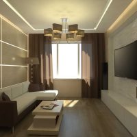 idée d'un salon de style lumineux dans une photo de style moderne