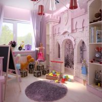 l'idée d'une belle conception d'une crèche pour une photo de fille