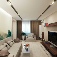 l'idée d'un design lumineux d'un salon dans une image de style moderne