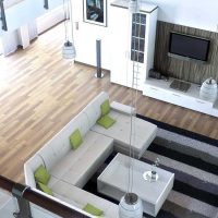 une variante d'une belle maison design avec une seconde photo lumineuse