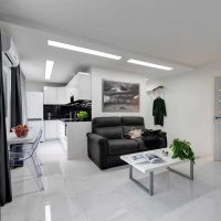 idée d'un décor lumineux d'un salon dans une image de style moderne