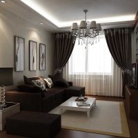option de design lumineux d'un appartement moderne photo 50 m²