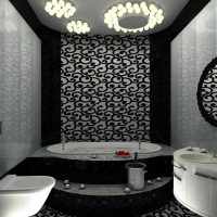 idea de un estilo inusual de un baño foto de 6 metros cuadrados