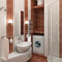 version du beau style de la salle de bain dans la photo de Khrouchtchev