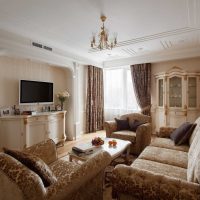version du bel intérieur du salon dans une image de style moderne