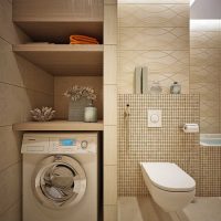 version de l'intérieur inhabituel de la salle de bain photo de 2,5 m²