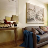 Salón de diseño interior de 18 metros cuadrados