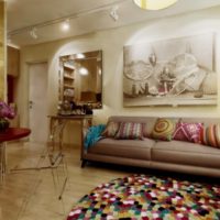 salón de diseño de 18 metros cuadrados práctico