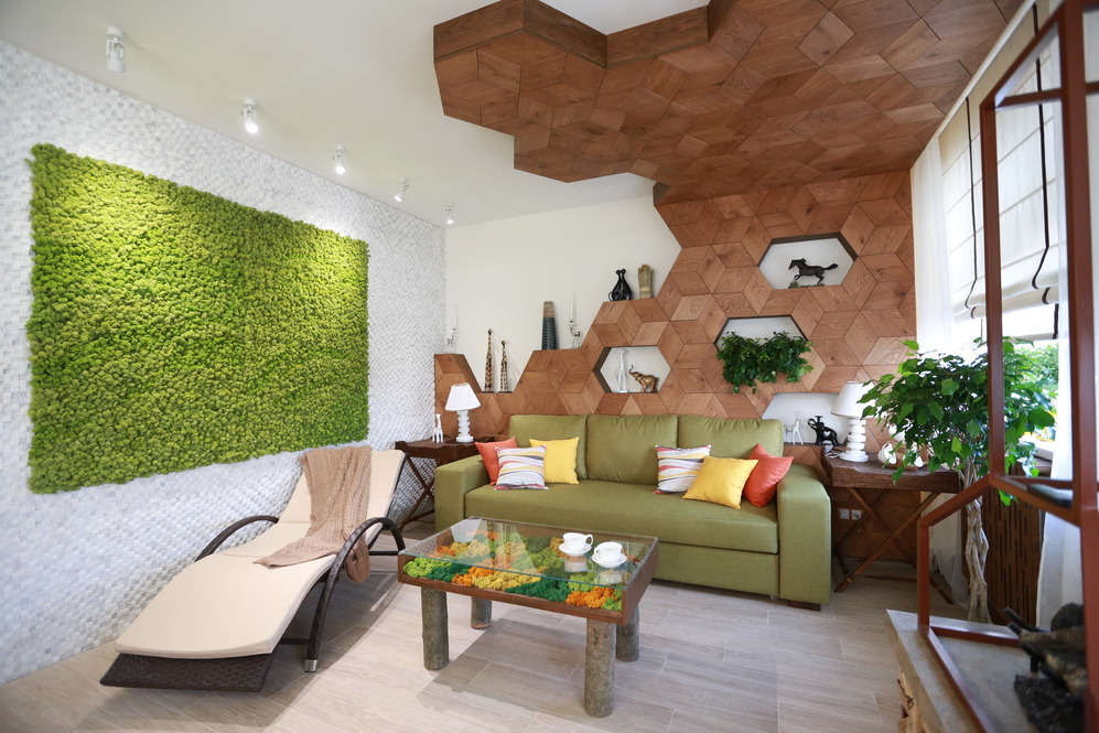 estilo ecológico en la sala de estar 18m