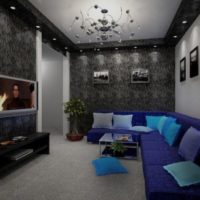 sala de estar de diseño 18 metros cuadrados