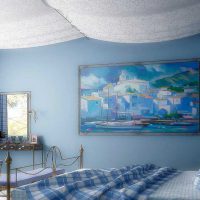 l'idée d'utiliser une couleur bleue inhabituelle dans le style d'une image de maison