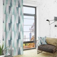 l'idée d'utiliser des rideaux modernes dans une belle photo de décor de chambre