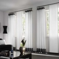 la possibilité d'utiliser des rideaux modernes dans une belle image de décoration appartement