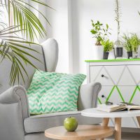 l'idée d'utiliser le vert dans un décor lumineux d'appartement picture