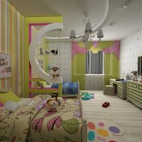 l'idée d'une chambre d'enfant lumineuse pour deux filles