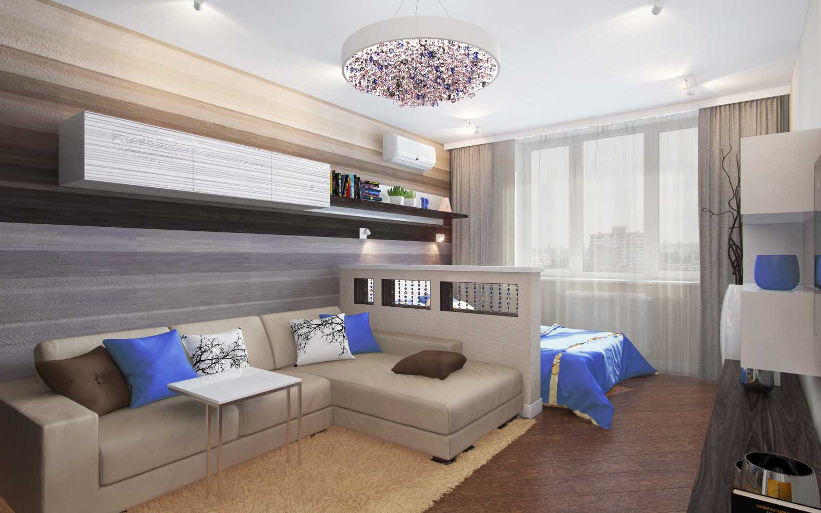 option lumineux intérieur chambre salon 20 m²