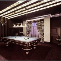 Foto de opción de estilo brillante de sala de billar