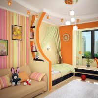 l'idée d'un décor lumineux pour les enfants pour deux filles photo
