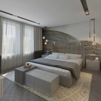 variante de l'intérieur de la chambre insolite pour une photo de jeune homme