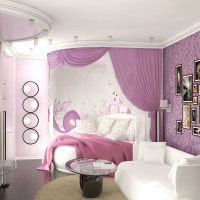 version d'une belle conception d'une chambre pour une fille dans un style photo moderne