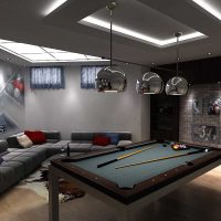 variante de un hermoso estilo de una sala de billar