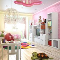 version de l'intérieur lumineux de la chambre pour fille 12 m² photo