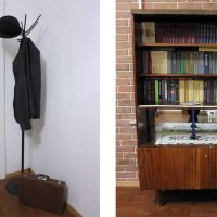 l'idée d'un décor de chambre lumineux dans l'image de style soviétique