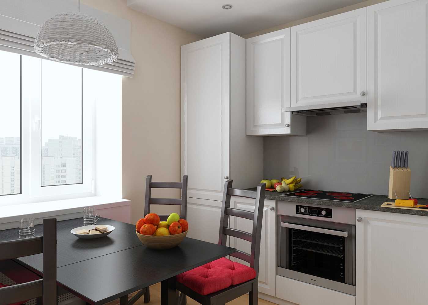 l'idée d'une cuisine lumineuse de 8 m²