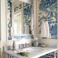 application de bleu vif dans le style de la photo de l'appartement