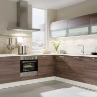 Un exemple d'application d'une photo de décor de cuisine lumineux