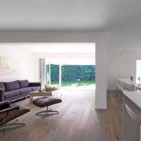 l'idée d'utiliser un stratifié léger dans une photo de conception d'appartement insolite
