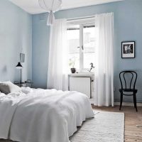 la possibilité d'utiliser une couleur bleue inhabituelle dans la conception d'une photo de maison