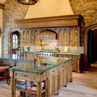 variante d'un beau décor de maison de style roman