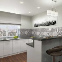un exemple d'une belle cuisine design 14 m² photo