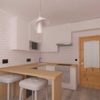 exemple d'un intérieur de cuisine insolite photo de 8 m²