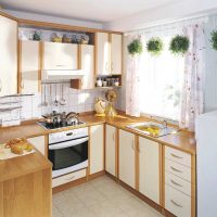 Un exemple de décor de cuisine clair photo de 8 m²