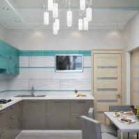 variante de décor lumineux de la cuisine photo 14 m²