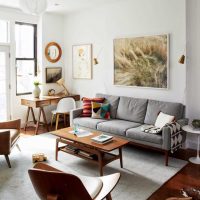 l'idée d'un style inhabituel de la pièce dans la photo de style soviétique