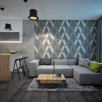 l'idée d'une combinaison de couleurs vives dans le style d'une pièce moderne