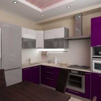 option pour appliquer un style lumineux de l'image de la cuisine
