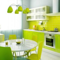 Exemple d'application d'une photo de conception de cuisine inhabituelle