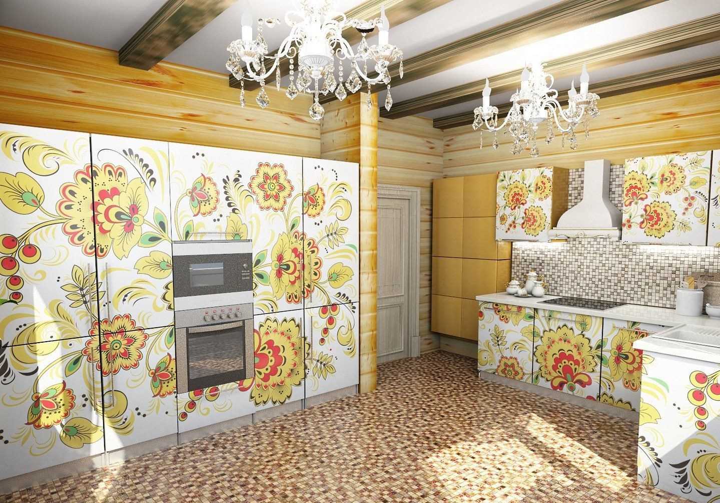 Un exemple d'utilisation du style russe dans un décor d'appartement lumineux