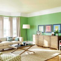 application verte dans un décor lumineux
